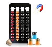 Support de capsules compatible avec Nespresso original, distributeur de capsules magnétique, sans perçage, pour 40 capsules de café