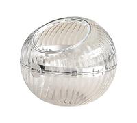 Support de capsules de café pour édulcorants, sachets de sucre, crèmes, transparent, argenté, 21,2 x 21,2 x 19 cm