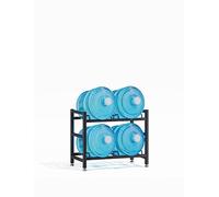Support de carafe à eau de 5 gallons, support de rangement en métal pour 2 à 20 bouteilles, très résistant, ne vacille pas, étagère de collation pour cuisine, garage