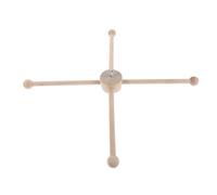 Support de Carillon Éolien en Bois Khaki, Structure Stable | Bois , Base Plate, Usage Jardin ou École, Support Personnalisable pour Bricolage, Accessoires de Puériculture