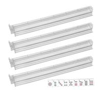 Support de carrelage Mahjong - Organisateur en acrylique en quatre parties - Étagères de Mahjong avec poussoirs - Accessoires de jeu robustes - Alimentation spéciale de mah jong - Équipement de jeu