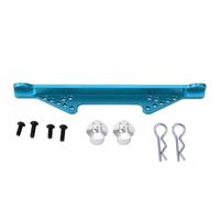 Support de carrosserie Avant de Voiture RC, pièce de Mise à Niveau en Alliage d'aluminium Haute résistance adaptée avec précision aux modèles TRAXXAS Slash 2WD Argent Bleu foncé (Bleu Clair)