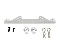 Support de carrosserie Avant de Voiture RC, pièce de Mise à Niveau en Alliage d'aluminium Haute résistance adaptée avec précision aux modèles TRAXXAS Slash 2WD Argent Bleu foncé (Argent)