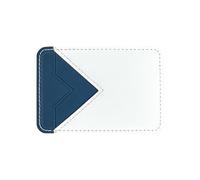 Support de carte adhésif à profil mince pour dos de téléphone en cuir PU moderne pour projets d'impression créatifs Couverture adhésive Bleu