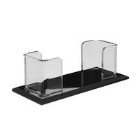 Support de Carte de Visite en Acrylique Transparent Portable Élégant | Finition Brillante et Surface Lisse, pour Conférences et Stands, Adapté aux Cartes de Visite et Badges