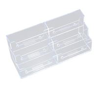 Support de carte de visite plusieurs emplacements, support cartes visite multiple, 7, 7x2.7x3, 1 pouces pour 6 pochettes pour le bureau à domicile, Multi
