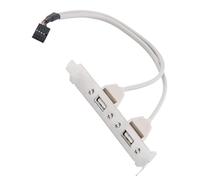 Support de carte mère 2 ports USB 2.0 pour panneau arrière, adaptateur de câble USB