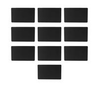 Support de carte NFC pour puce NTAG216, 868 octets de mémoire, carte NFC en PVC noir imprimable pour Smartphones, 10 pièces