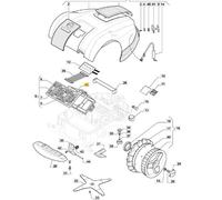 Support De Carte Robot Modèles AUTOCLIP225S ORIGINALE STIGA 112600334/0