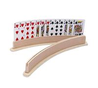 Support de cartes à jouer - Supports de pont arqués en deux pièces, solution de stockage mains libres, présentoir de cartes à finition lisse | Aide au jeu de table pour ccartes de ccasino Bridge Rummy