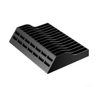 Support de cartes de jeu 14 en 1 pour Nintendo Switch 2 - Rack de rangement en ABS pour cartouches de jeu et disques - Organiseur compact avec design élégant noir - 19,5 x 4,7 x 14,5 cm