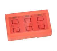 Support de cartes de jeu Switch 2 avec 24 emplacements pour une utilisation en voyage avec fermeture sécurisée et protection contre la poussière (bleu)