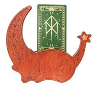 Support de cartes de tarot en bois en forme de chat pour décoration de | Support de tarot pour hommes, collectionneurs, sorcières, débutants, professionnels, maison, appartement, bureau, dortoir