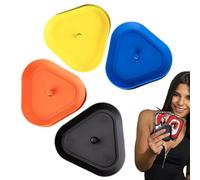 Support de cartes en forme de triangle - Plateau de jeu de poker de 4 pièces | Format compact doux pour adolescents adultes touchant leurs mains en forme de triangle, plusieurs méthodes C