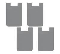 Support de cartes pour téléphone - Portefeuille adhésif 4X, poche en silicone, prise en main | Grand espace de rangement avec design sûr pour identification, cartes bancaires, campus, TR