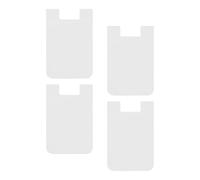 Support de cartes pour téléphone - Portefeuille adhésif 4X, poche en silicone, prise en main | Grand espace de rangement avec design sûr pour identification, cartes bancaires, campus, TR