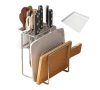 Support de carton haché de cuisine - Rangement polyvalent pour feuilles de biscuits, casseroles, couvercles de poêles, plan de travail pour la maison, l'appartement, le dortoir