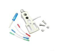 Support de cartouche léger 9 g en alliage d'aluminium noir argenté (blanc) | Connecteurs dorés à 4 broches, transmission du signal supérieure, bruit réduit, s'adapte à la plupart des cartouches