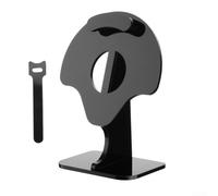 Support de casque à conduction osseuse - Support élégant en acrylique pour casques sans fil - Accessoire de bureau peu encombrant 11,4 x 6 x 14 cm (noir)