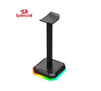 Support de casque de jeu Redragon HA300, sangle de support en aluminium avec éclairage RVB et base en