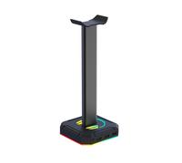 Support de casque de jeu RGB, double Port USB, bande de commande tactile, lumière, support de casque de jeu, cintre, accessoires pour écouteurs