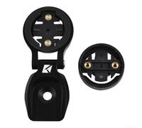Support de casque de vélo en alliage d'aluminium finition noire | Construction en alliage d'aluminium, 35 g ultra léger, finition noire, convient pour Garmin/Bryton, installation du capuchon