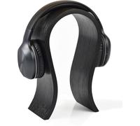 Support de casque en bois, détail de style minimaliste pour votre bureau, support idéal pour casque, cadeau pour mari, ami, noir