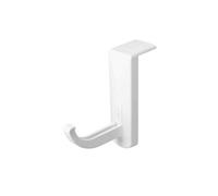 Support de Casque pour Ecran d'Ordinateur et Bureau Adhésif Solide 3M Blanc
