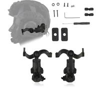 Support de Casque Tactique Réglable à 360°, Kit de Fixation pour Casque Militaire, Adaptateur de Rail de Casque Tactique Multifonctionnel(BKCP)