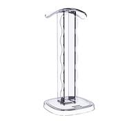 Support de casque transparent pour casque de bureau, support de bureau transparent avec imprimé papillon, accessoires pour casque PC, support portable pour les casques d'écoute