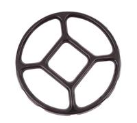 Support de casserole Wok, accessoires cuisine, petit poêle, brûleurs casseroles, auxiliaire à gaz, fond rond, 2 pièces Pour Réchauds à Gaz(Black)