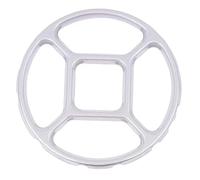 Support de casserole Wok, accessoires cuisine, petit poêle, brûleurs casseroles, auxiliaire à gaz, fond rond, 2 pièces Pour Réchauds à Gaz(White)