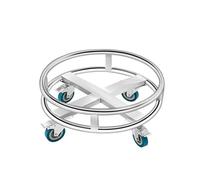 Support de casseroles en acier inoxydable, chariot mobile robuste avec quatre roues pour un rangement et une mobilité faciles, parfait pour l'organisation de la cuisine et les essentiels de cuisine