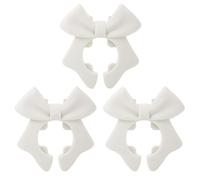 Support de casseroles en silicone antidérapant en forme de nœud décoratif pour spatule, cuillère sur les bords des ustensiles de cuisine, passe au lave-vaisselle, support multifonction pour ustensiles