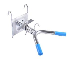Support de castration de porcs, kit castration porcs en acier inoxydable, outil sécurisé conception à double crochet pour un fonctionnement efficace des fermes porcelets