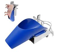 Support de castration pour porcelets, outil d'élevage réglable en acier inoxydable avec support inversé, deux tailles pour petits porcs et utilisation agricole commerciale