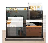Support de catalogue multifonctionnel pratique pour journaux et brochures | Organiseur de livres à 2 couches pour bibliothèques, hôpitaux