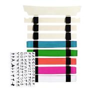Support de ceinture de karaté - Présentoir de ceinture de karaté avec autocollants de suspension, solution de rangement pour les débutants, hommes, femmes, enfants, adolescents, enfants et adultes