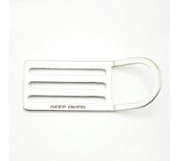 Support de ceinture de plongée de rechange avec anneau en D courbé pour ceintures de 5,1 cm de large compatible avec les configurations de plongée avec tuba