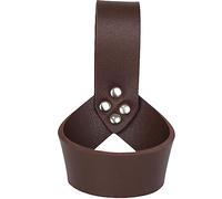 Support de ceinture en cuir pour hache et hache - Étui de protection pour la tête de hache et la ceinture - Pour épées médiévales et vikings - Carnaval - Halloween, O Café., taille unique
