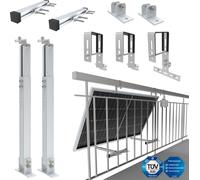 Support de centrale de balcon NuaSol Systèmes de montage solaire & PV Garde-corps Fixation 1 module solaire photovoltaïque