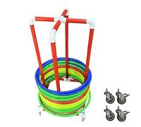 Support de Cerceau à roulettes en PVC, présentoir pour cerceaux de Gymnastique, pour Cours d'éducation Physique au collège (45 cm).