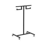Support de Cerceau de Fitness à roulettes, Support de Rangement pour Corde à Sauter Noire, étagère pour équipement de Sport, Support en Fer pour cerceaux de Fitness pour Adultes, pour intéri