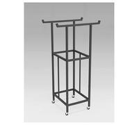 Support de cerceau de hula hoop et de corde à sauter sur pied, chariot de rangement à roulettes pour cerceau de hula hoop, équipement de fitness peu encombrant pour le rangement en salle de sport et