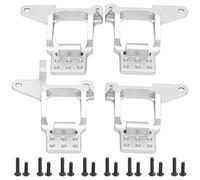 Support de Cerceau de Montage de Tour de Choc en Alliage d'aluminium, Accessoires de Remplacement Avant et arrière RC adaptés à Traxxas TRX4 1/10 4 pièces (Argent S)