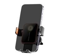 Support de charge de téléphone pour voiture, support de téléphone sans fil - Support de navigation pour voiture, berline, SUV, camping-car, tableau de bord, grille d'aération et trajets quotidiens