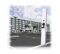 Support de Charge for véhicule électrique, Pilier de Charge, Levier de Charge,Borne de Recharge extérieure for véhicules électriques,Installation Flexible, Gain de Place(White)