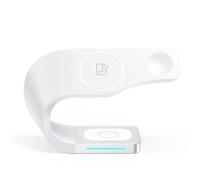 Support de Charge Magnétique Chargeur Induction 4 en 1 15 W - Design Cool en Blanc