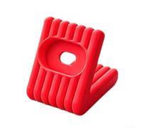 Support de charge magnétique pour Fitbit Charge 6 5 avec bouton de réinitialisation Base antidérapante Câble USB C Organiseur de bureau compact 4,4 x 5,4 x 6,2 cm (rouge)