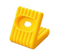 Support de charge magnétique pour Fitbit Charge 6 5 avec bouton de réinitialisation Base antidérapante Câble USB C Organiseur de bureau compact 4,4 x 5,4 x 6,2 cm (jaune)